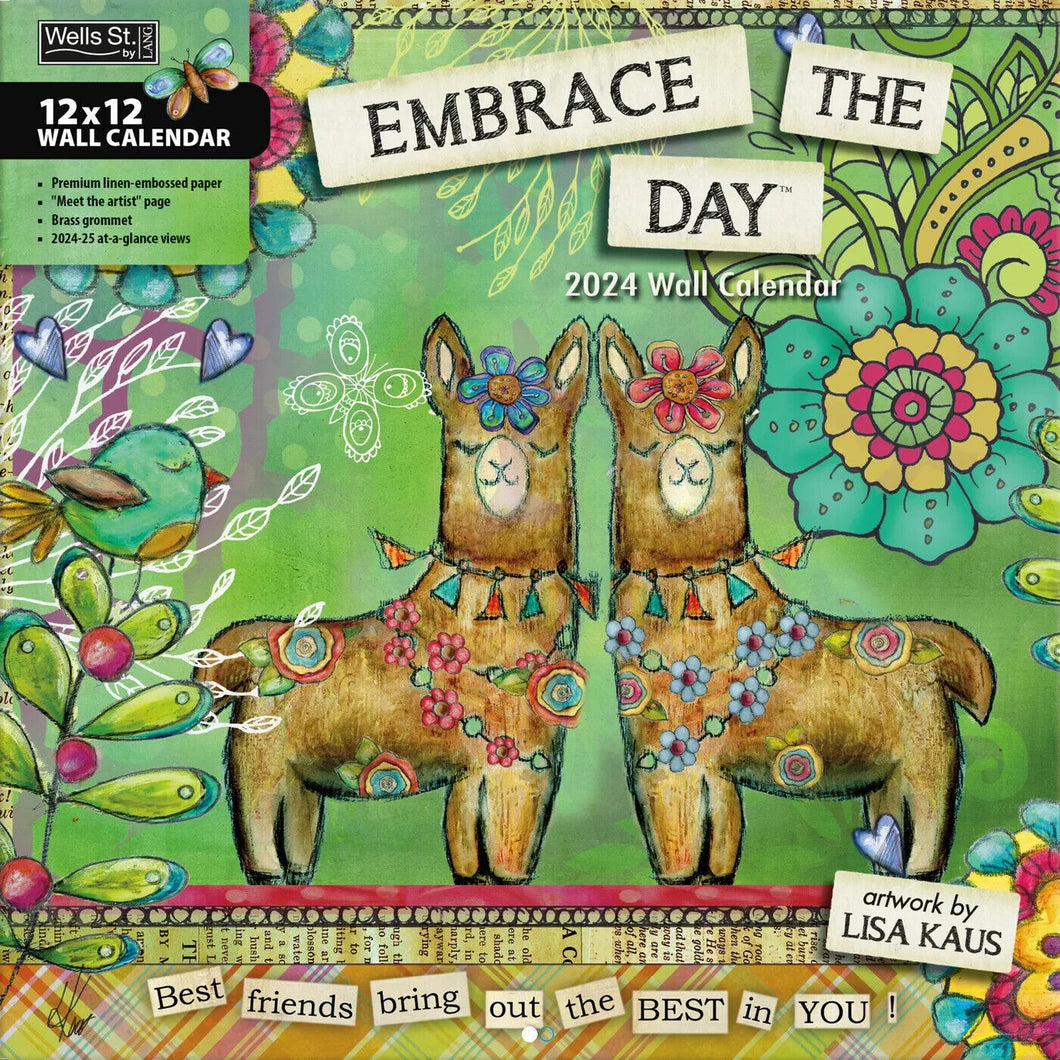 WSBL Embrace The Day 2024 Wall Calendar