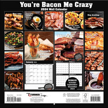 Load image into Gallery viewer, Turner You&#39;re Bacon Me Crazy 2024 Wall Calendar
