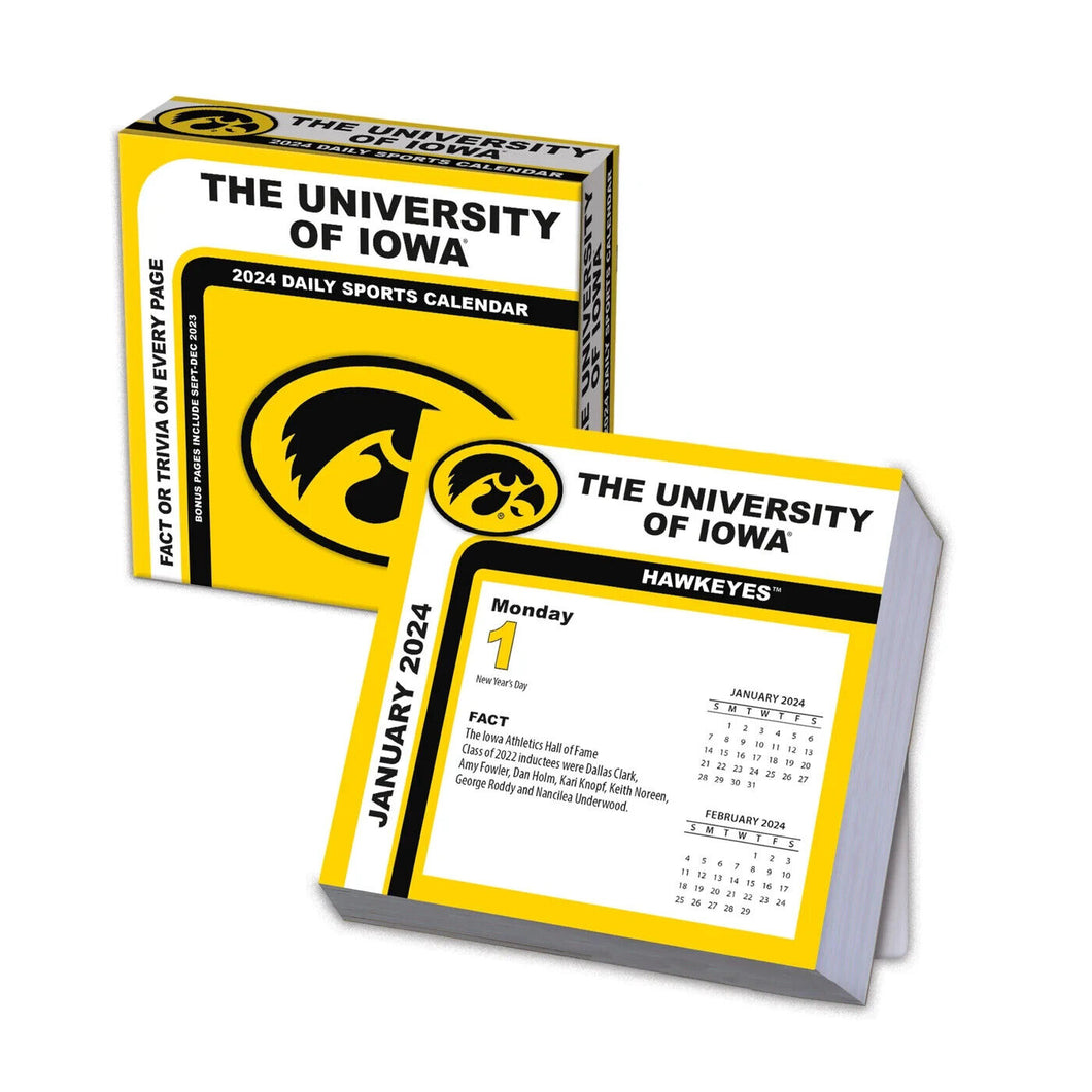 Turner Iowa Hawkeyes 2024 Daily Boxed Calendar