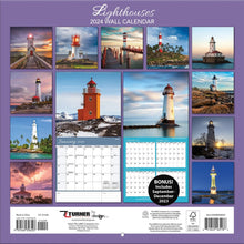 Load image into Gallery viewer, Turner Lighthouses 2024 Wall Calendar
