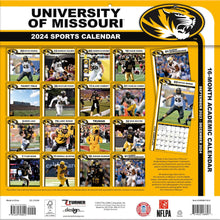 Load image into Gallery viewer, Turner Missouri Tigers 2024 Wall Calendar
