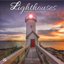 Load image into Gallery viewer, Turner Lighthouses 2024 Wall Calendar
