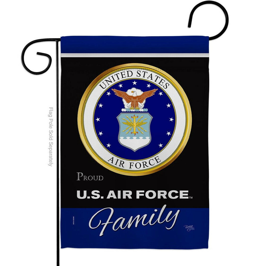 Two Group Flag Air Force Proudly Family Armed Forces Military Decor Flag