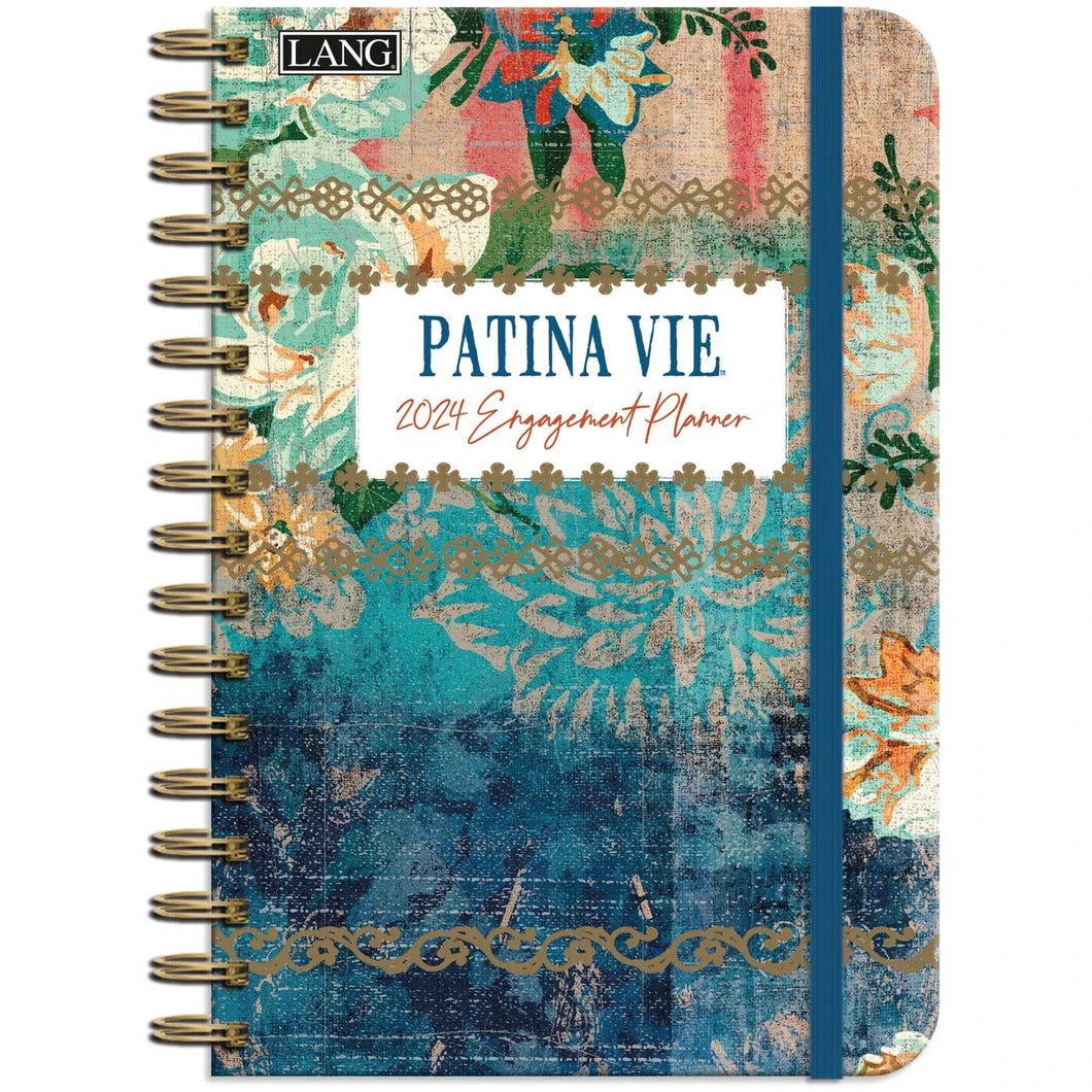 Lang Patina Vie 2024 Spiral Bound Engagement Planner