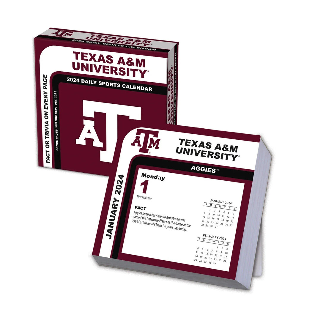 Turner Texas A&M 2024 Daily Boxed Calendar