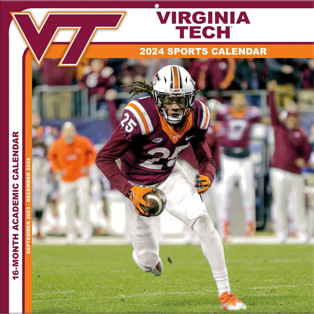 Turner Virginia Tech Hokies 2024 Wall Calendar