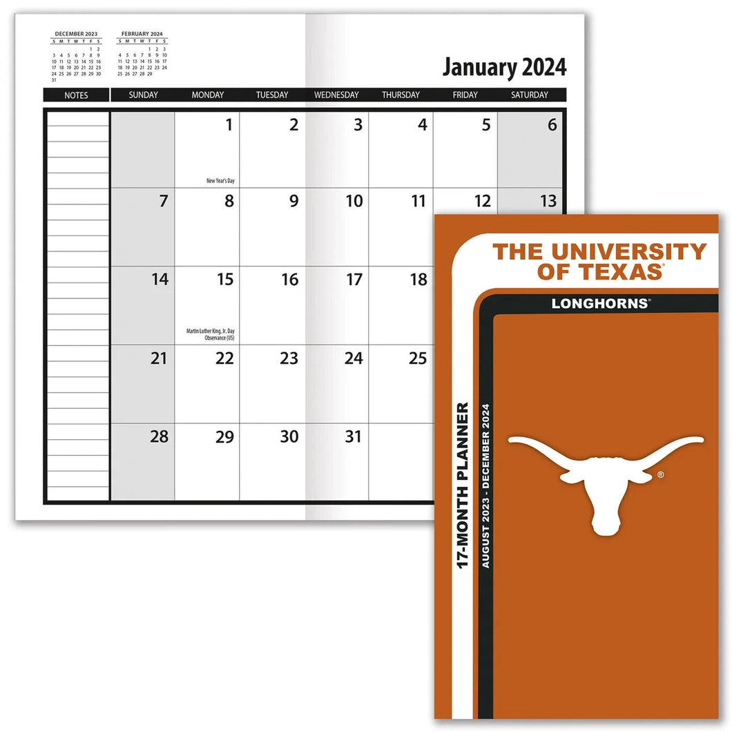 Turner Texas Longhorns 2024 17-Month Planner