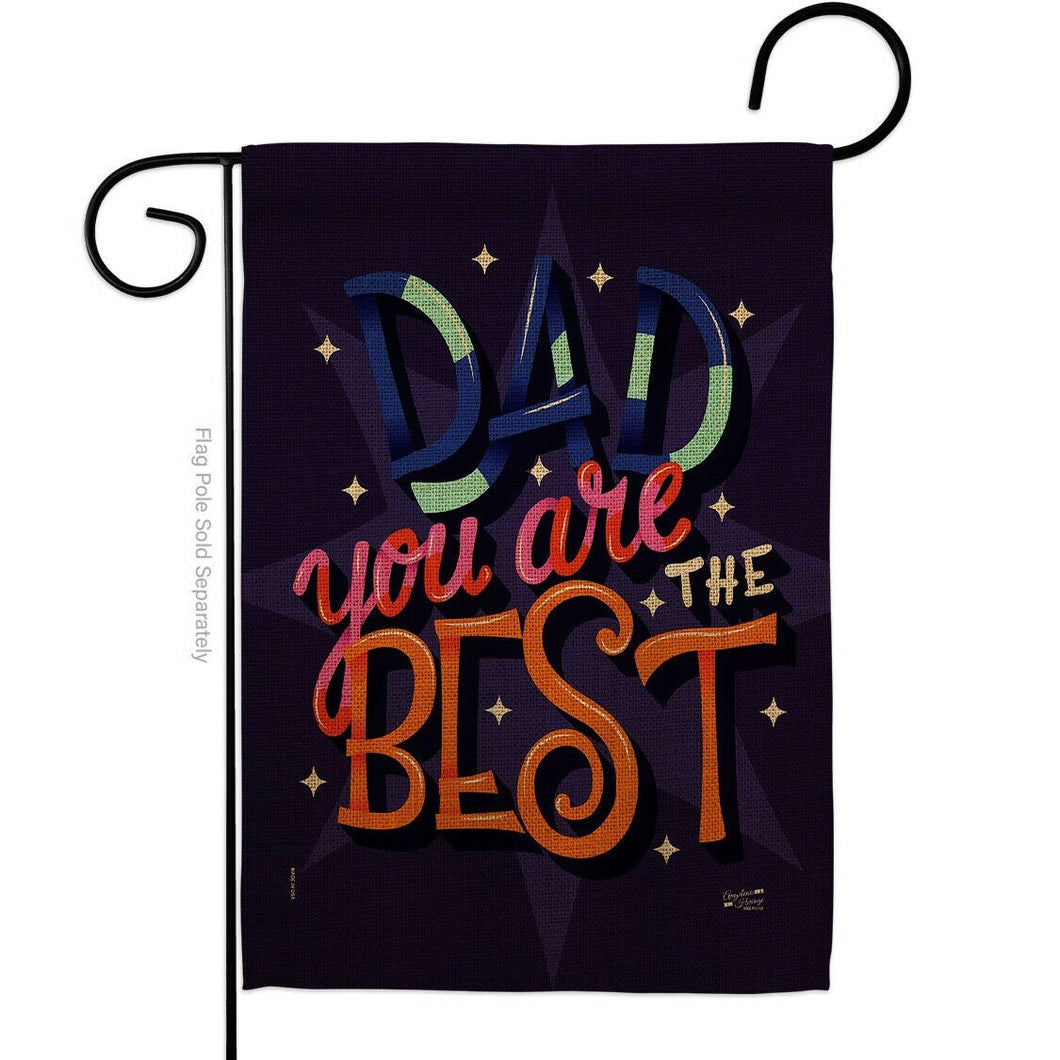 Two Group Flag Dad Are Best Family Father Day Decor Flag