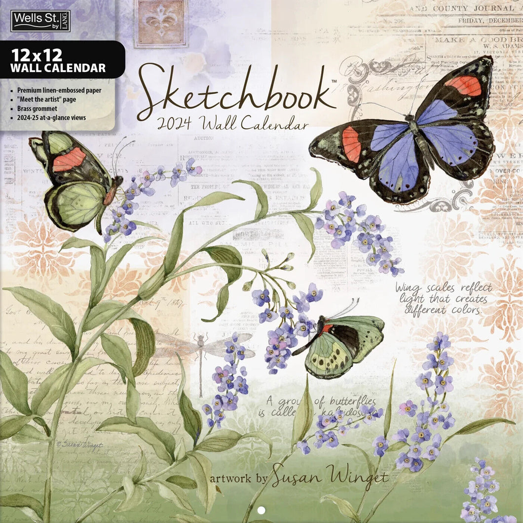 WSBL Sketchbook 2024 Wall Calendar