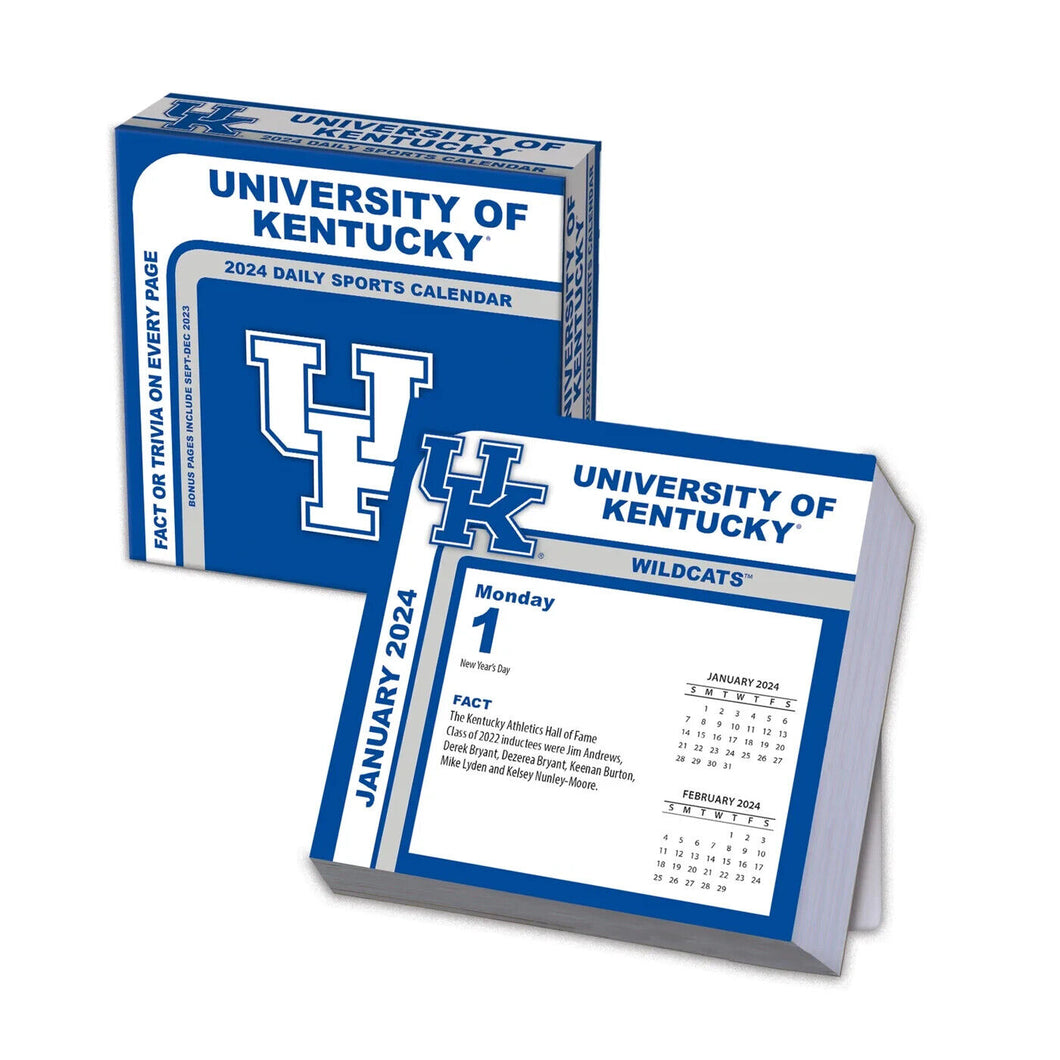 Turner Kentucky Wildcats 2024 Daily Boxed Calendar