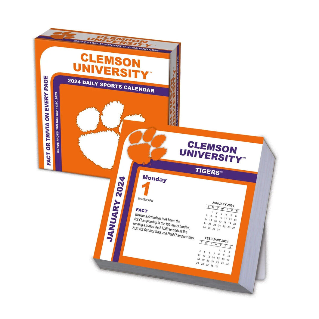 Turner Clemson Tigers 2024 Daily Boxed Calendar