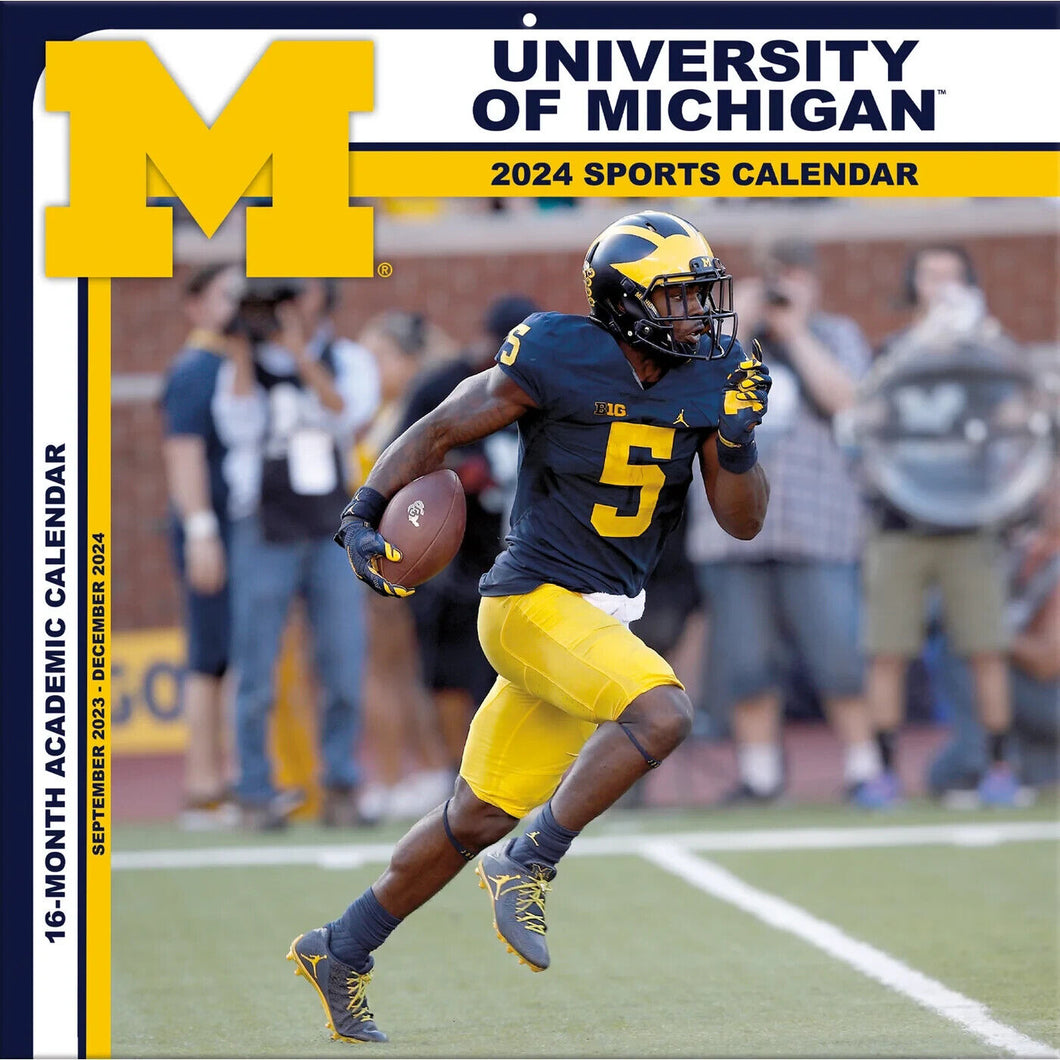 Turner Michigan Wolverines 2024 Wall Calendar