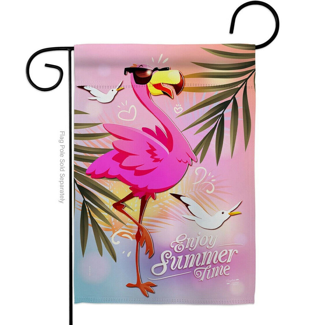 Two Group Flag Summer Flamingo Animals Bird Decor Flag