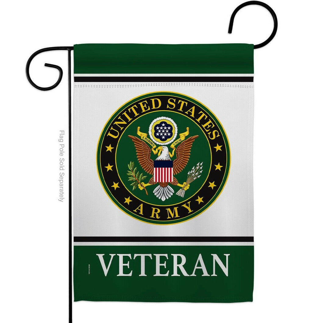 Two Group Flag Army Veteran Armed Forces Military Decor Flag