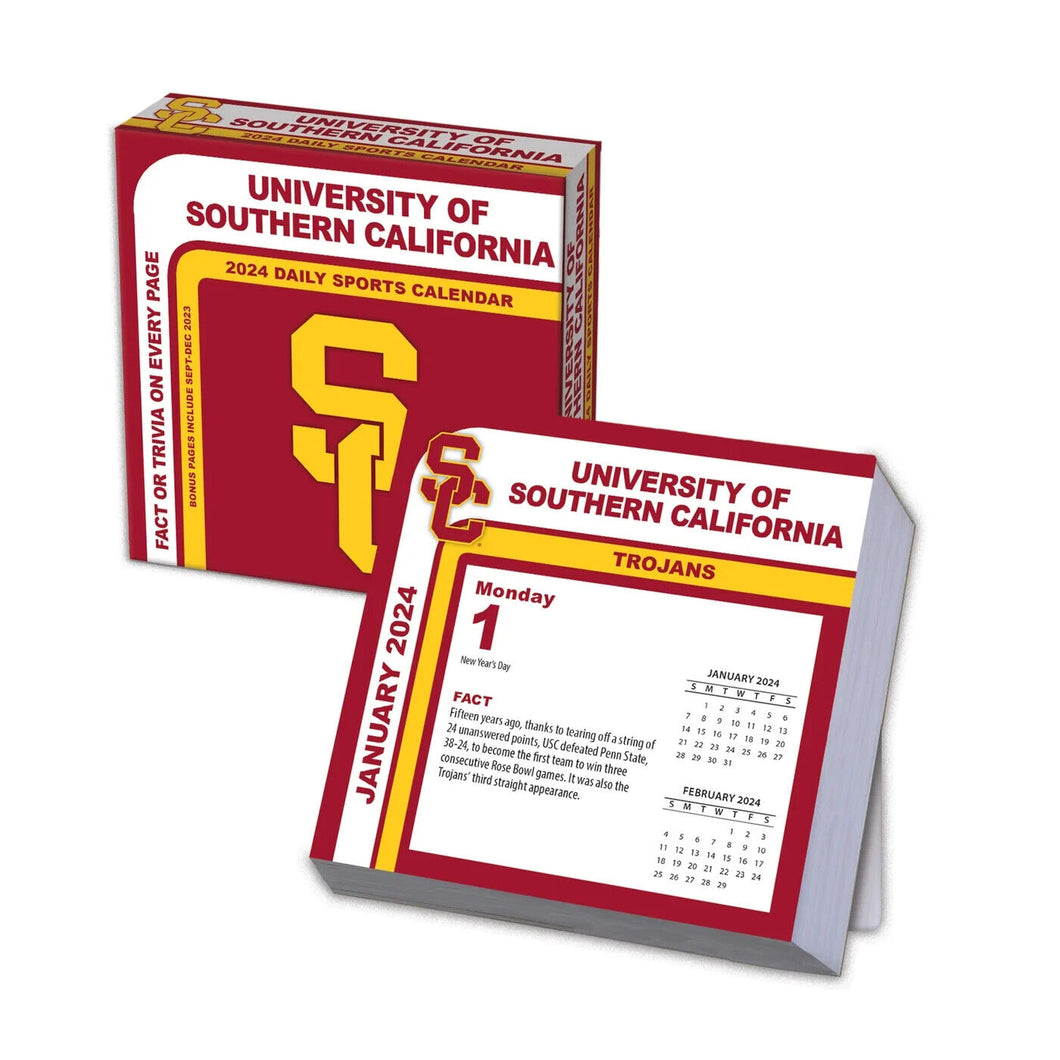 Turner USC Trojans 2024 Daily Boxed Calendar