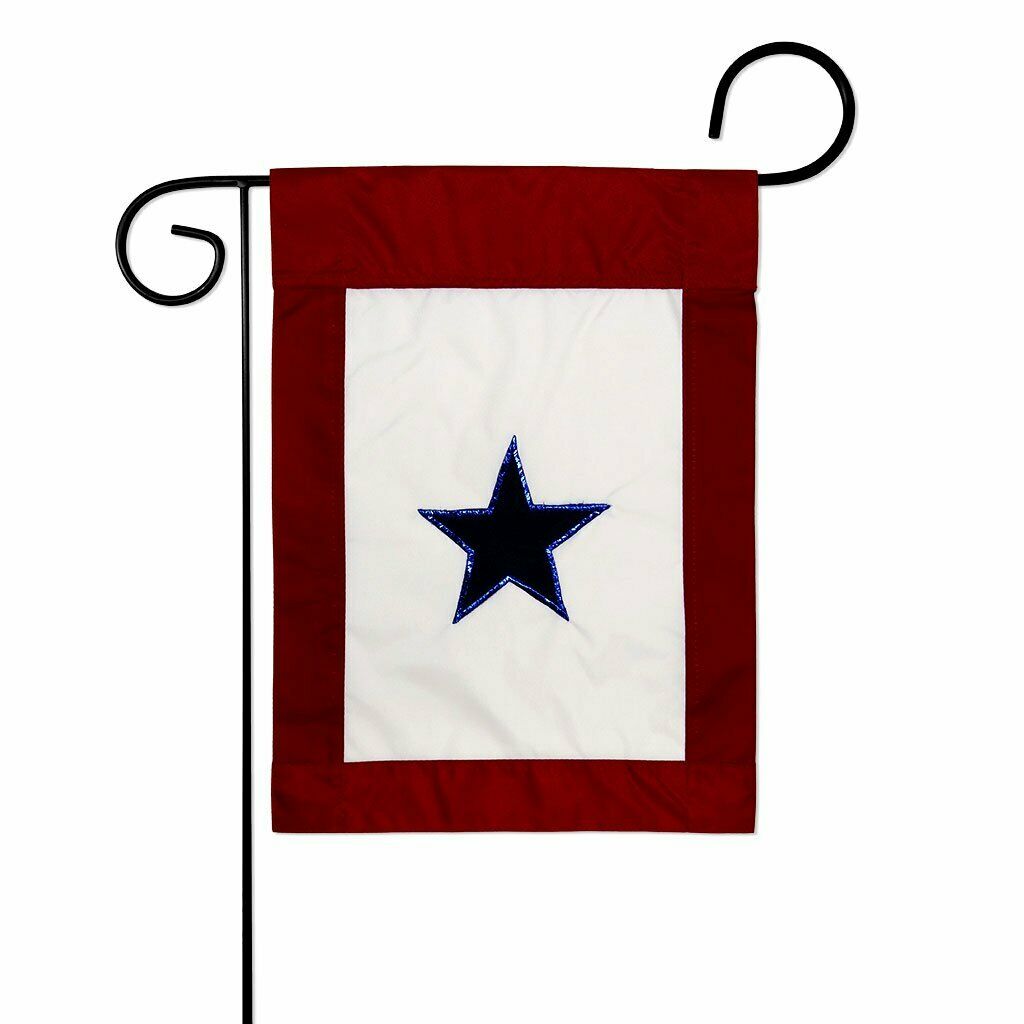 Two Group Flag Blue Star Service Armed Forces Military Decor Flag