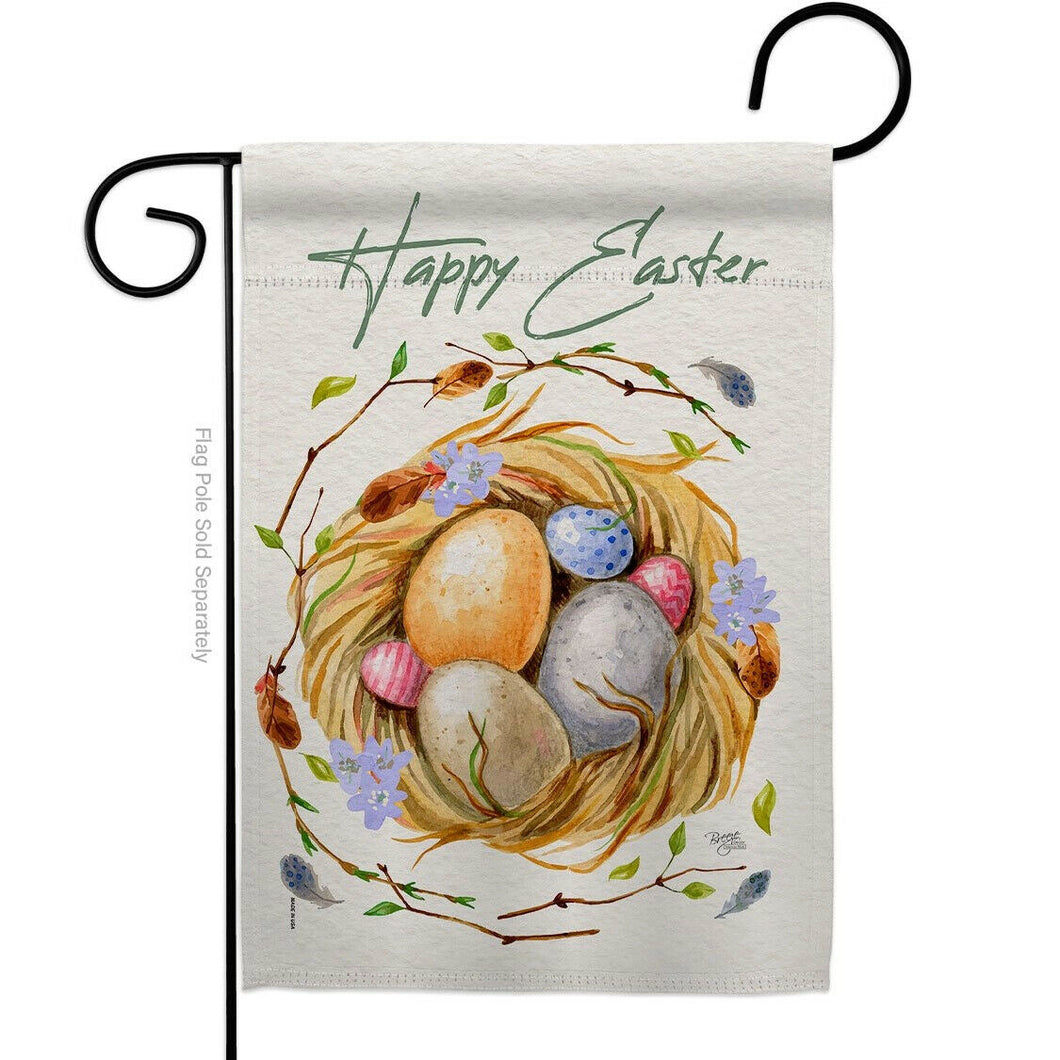 Two Group Flag Easter Nest Springtime Decor Flag