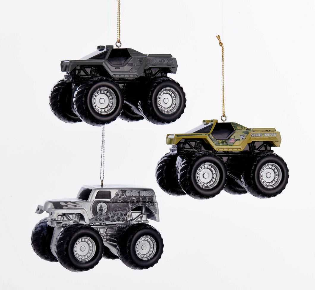 Set of 3 Monster Jam Ornaments MJ1171