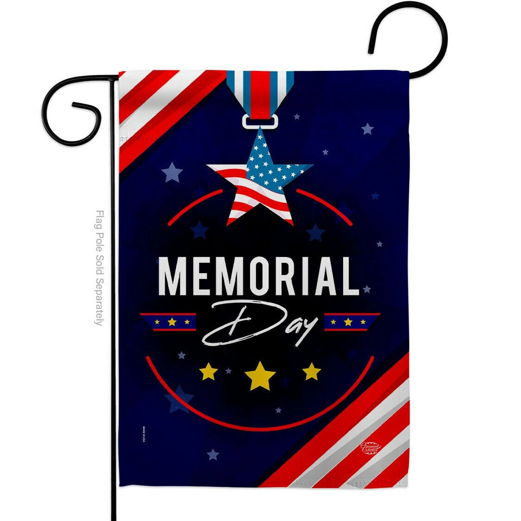 Two Group Flag Memorial Day Honor Americana Decor Flag