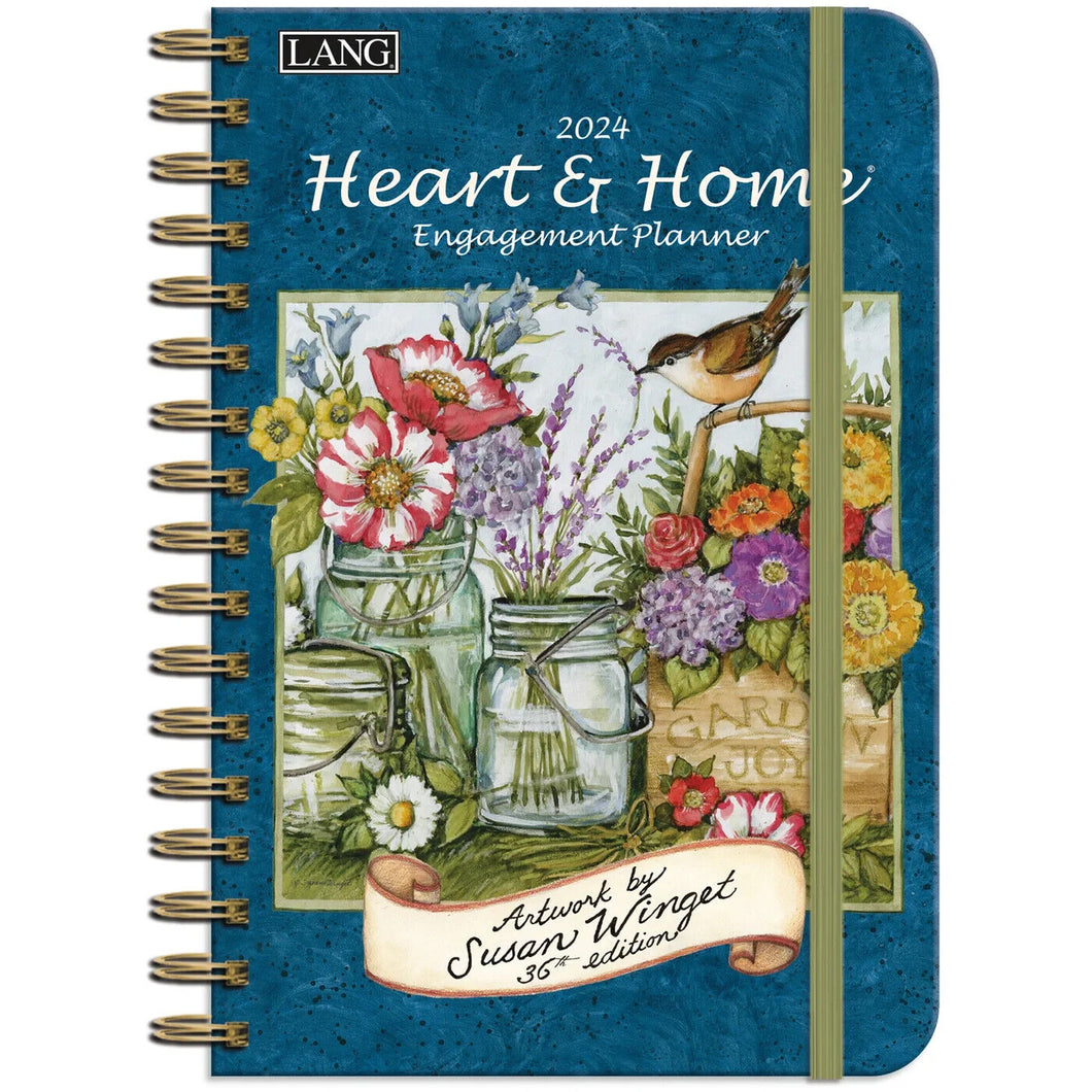 Lang Heart & Home 2024 Spiral Bound Engagement Planner