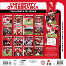 Load image into Gallery viewer, Turner Nebraska Cornhuskers 2024 Mini Wall Calendar
