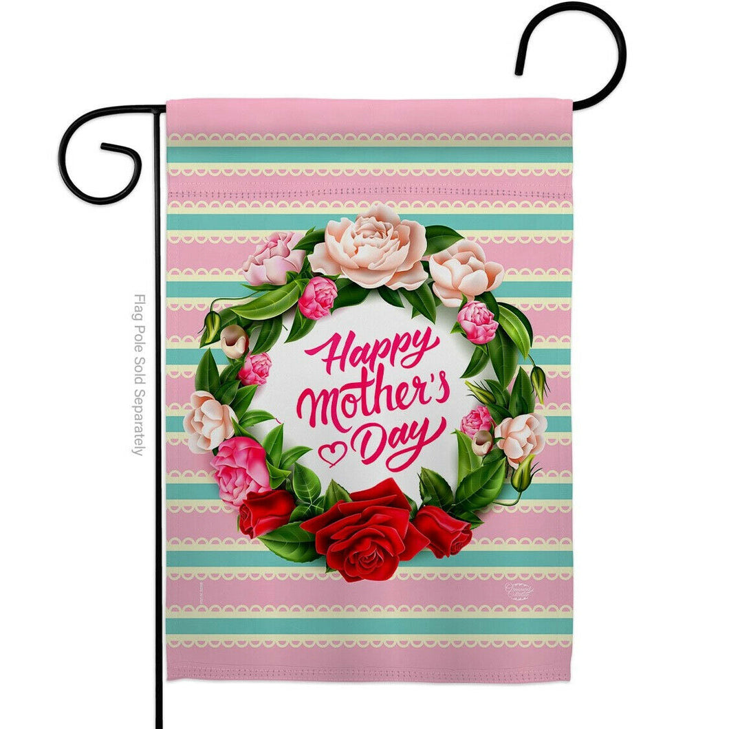 Two Group Flag Roses Mother Day Family Floral Decor Flag