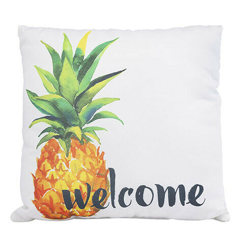 Darice Decorative Pillow: Welcome Pineapple, 18 x 18 inches