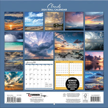 Load image into Gallery viewer, Turner Clouds 2024 Wall Calendar
